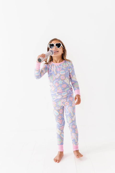 Lavender Haze Bamboo Kids Pajamas