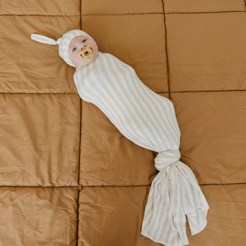 Knit Swaddle Blanket - Coastal