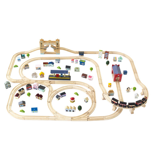 London Wooden Train Set