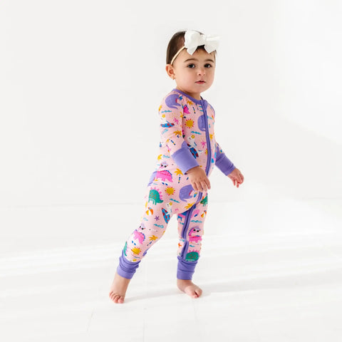 Diva Dinos Bamboo Convertible Footie
