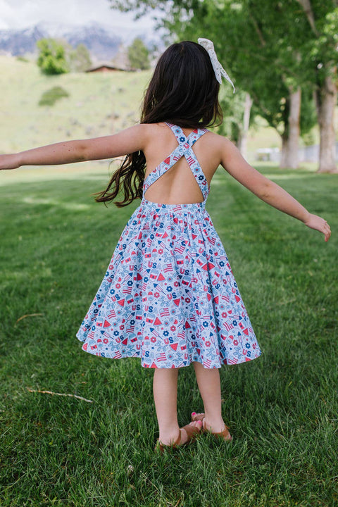 Sofia Dress - Blue Celebration