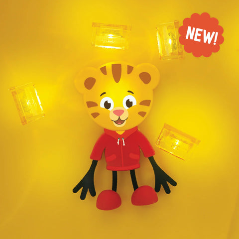 Daniel Tiger Character & Light-Up Cubes - Glo Pals