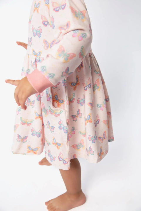 Butterfly Bliss Sweatshirt Dress