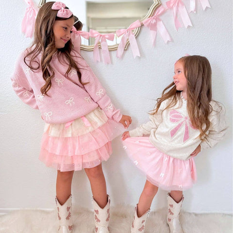 Pretty Pearl Petal Girls Tutu Skirt