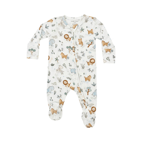 Delicate Safari 2 Way Zipper Footie - Angel Dear