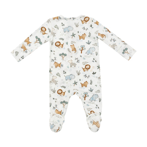 Delicate Safari 2 Way Zipper Footie - Angel Dear