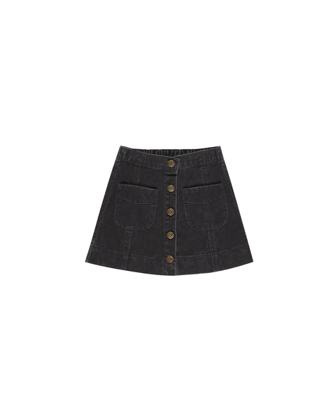 Denver Mini Skirt | Washed Black - Rylee + Cru