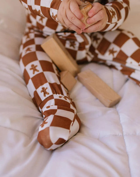 Zippy Bamboo Baby Pajama in Gingerbread