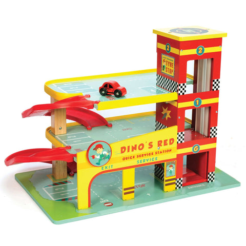 Dinosaur Garage Wooden Toy - Le Toy Van