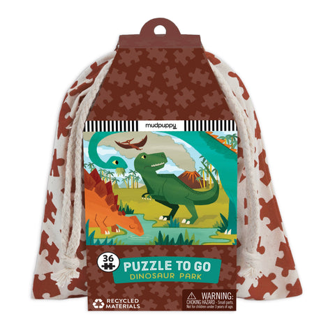 Dinosaur Park Puzzle To Go - Mudpuppy