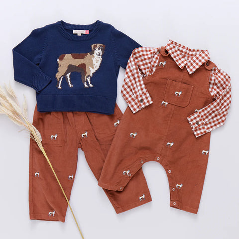 Boys Oliver Sweater - Happy Dog