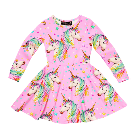 Dotty Unicorn Dress - Rock Your Baby
