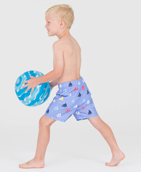 Down By The Bay Swim Trunks - RuffleButts + RuggedButts