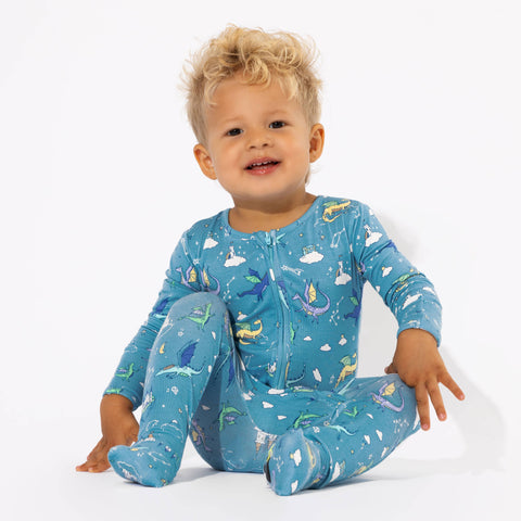 Dragon Dreams Bamboo Convertible Footie - Bellabu Bear