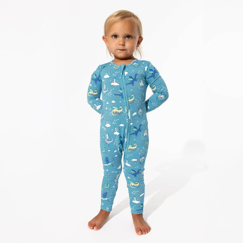 Dragon Dreams Bamboo Convertible Footie - Bellabu Bear