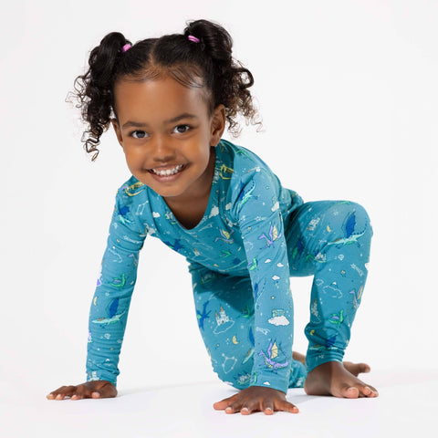 Dragon Dreams Bamboo Kids Pajamas - Bellabu Bear