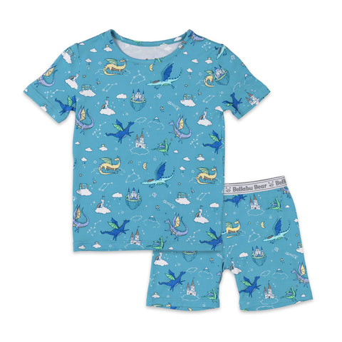 Dragon Dreams Kids Bamboo Pajama Short Set - Bellabu Bear