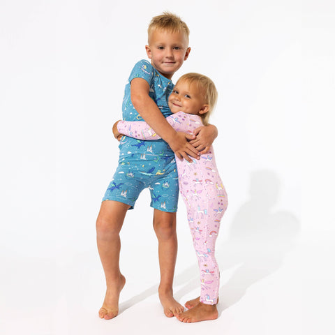 Dragon Dreams Kids Bamboo Pajama Short Set - Bellabu Bear