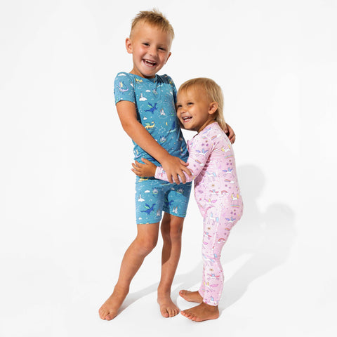 Dragon Dreams Kids Bamboo Pajama Short Set - Bellabu Bear