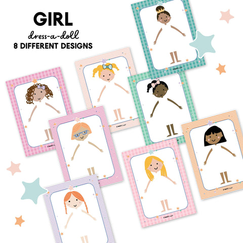 Dress-a-Doll Pretend Play Notepad - MagicPlaybook