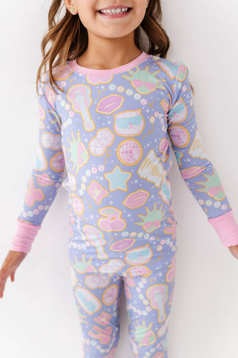 Lavender Haze Bamboo Kids Pajamas