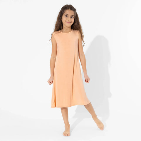 Bamboo Sleeveless Dress - Peach Fuzz