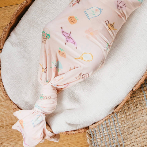Knit Swaddle Blanket - Enchanted Friends