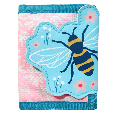 Kids Tri-Fold Wallet - Pink Kitty Cat
