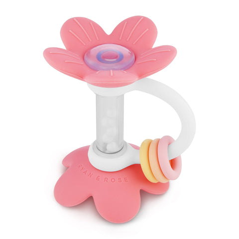 Flower Teether Rattle Toy: Flower