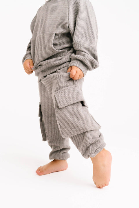 Pebble Gray Waffle Cargo Set