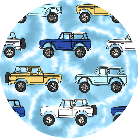 Trucks Tie-Dye For Kids Pajamas