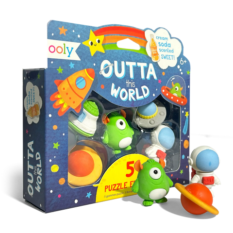 Outta This World Scented Puzzle Erasers (Set of 5)