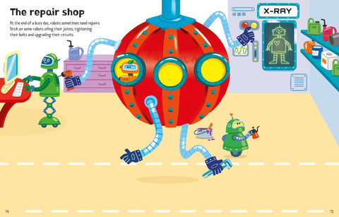 First Sticker Books - Robots