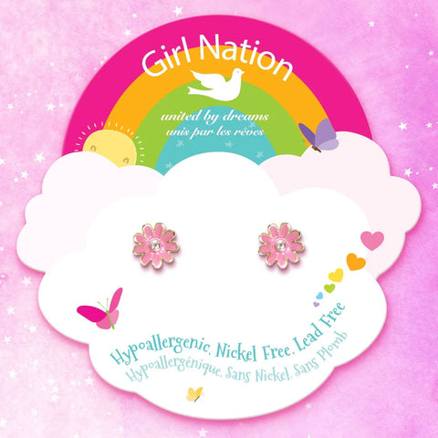 Cutie Stud Earrings | Pink Daisy