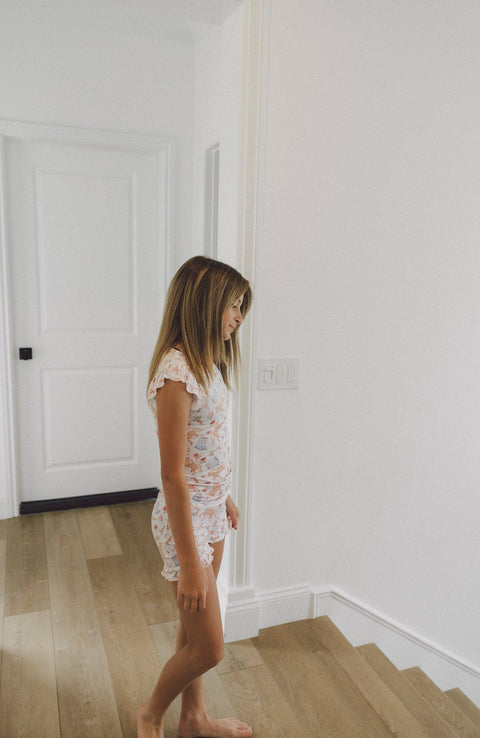 Girls Bamboo Ruffle Short Set - Kinsley's Bloom & Boots