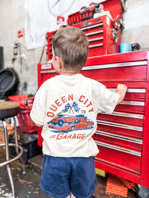 The Queen City Garage Boys Graphic Tee