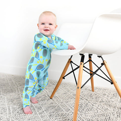 Roger Blue Tennis Zip Bamboo Pajama