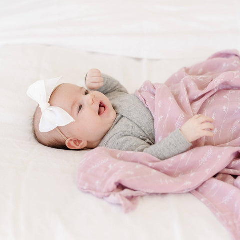 Bamboo Muslin Swaddle: Wildflower