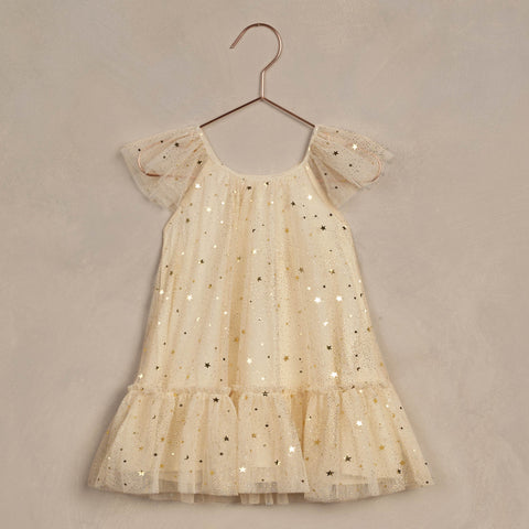 Edie Dress | Champagne Stars - Noralee