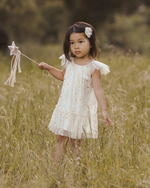 Edie Dress | Champagne Stars - Noralee