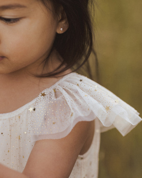 Edie Dress | Champagne Stars - Noralee