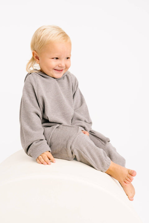 Pebble Gray Waffle Cargo Set