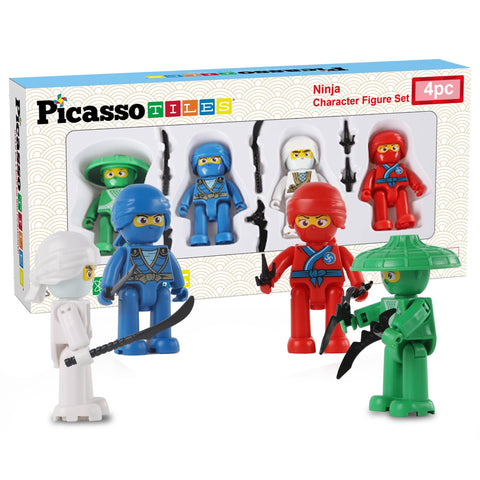 Ninja Character Figure Set (4 Pieces)