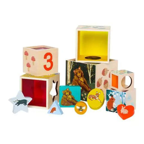 Manhattan Toy Enchanted Forest Stacking Blocks Wood Toys for Kids at Butter Bug Boutique