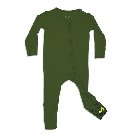 Evergreen Bamboo Convertible Footie Pajama - Bellabu Bear