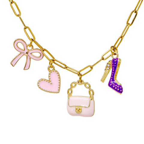 Fashionista Multi Charm Kids Necklace