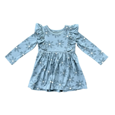 Long Sleeve Ruffle Dress - Daisy