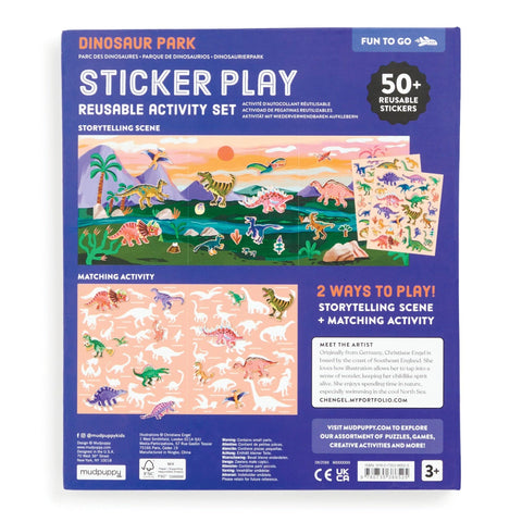 Dinosaur Park Sticker Play Reusable Activity Set