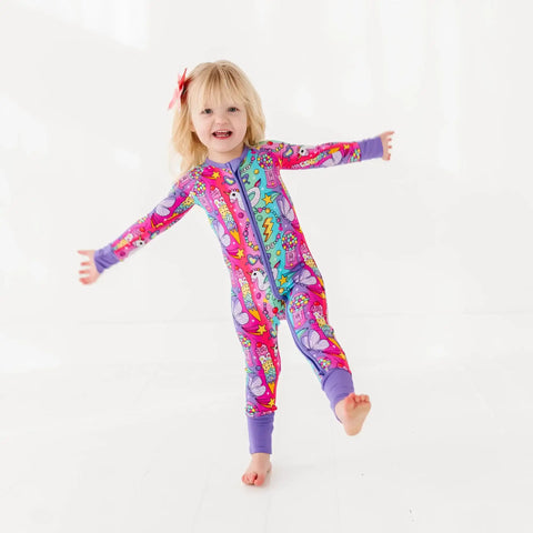 Cosmic Candyland Bamboo Convertible Footie