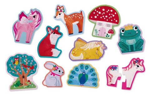 2-Piece Let's Begin Puzzle - Unicorn